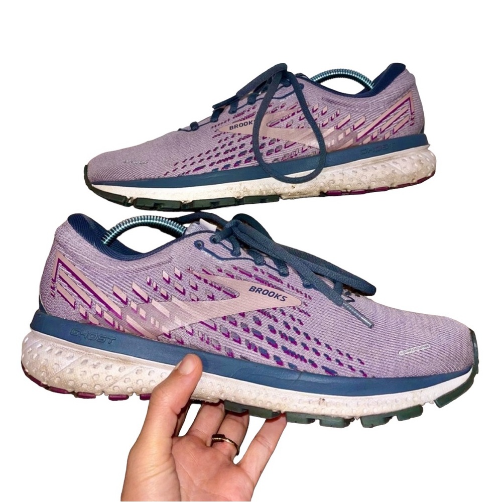 Brooks Ghost 13 Purple/White Running Shoes